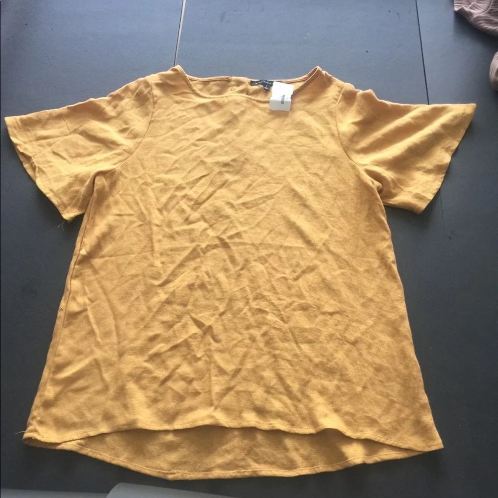 Mustard yellow blouse